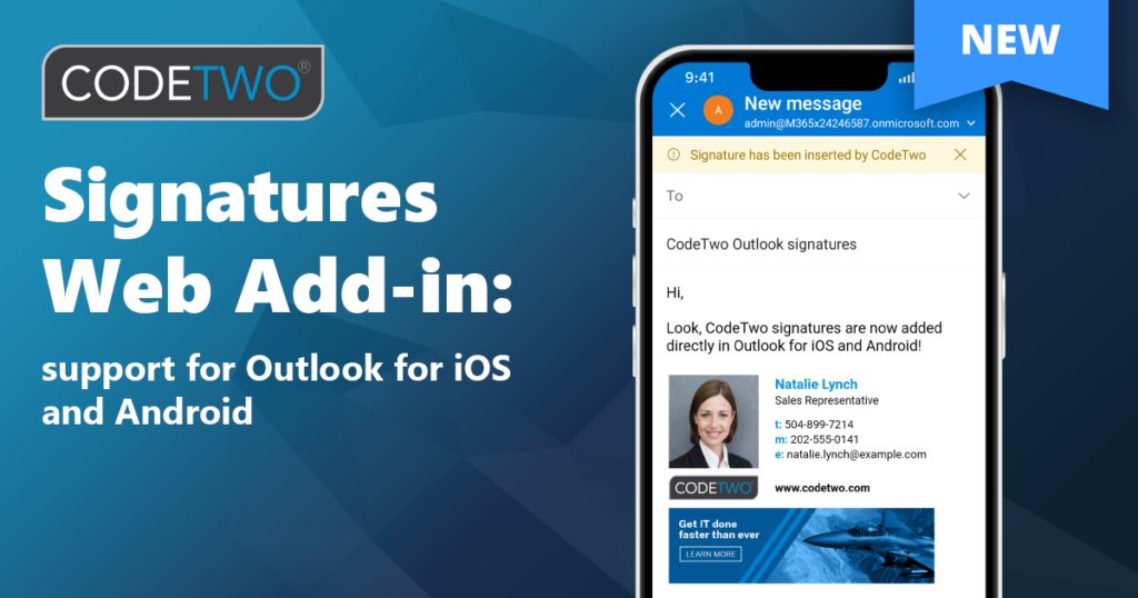 Automatyczne podpisy email dodawane bezpośrednio w mobilnym Outlooku (Android i iOS)